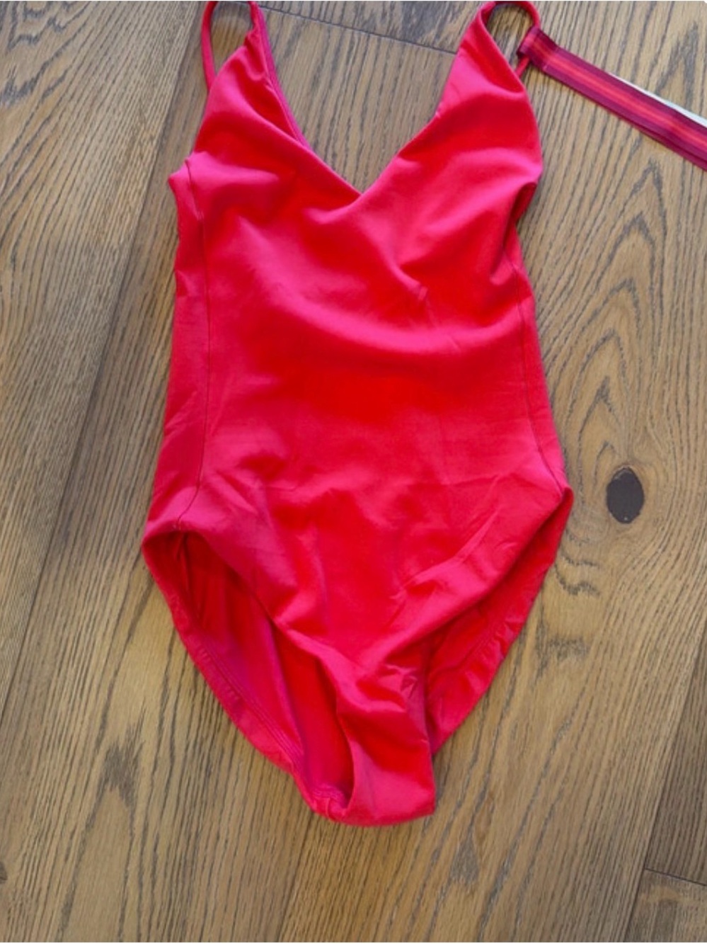 Left On Friday Bright Red One-Piece Swimsuit